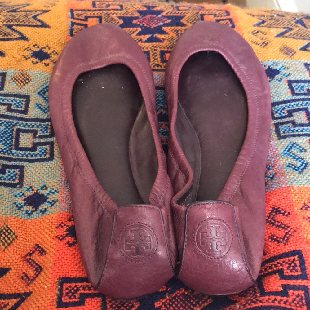Tory Burch leather flats size 9